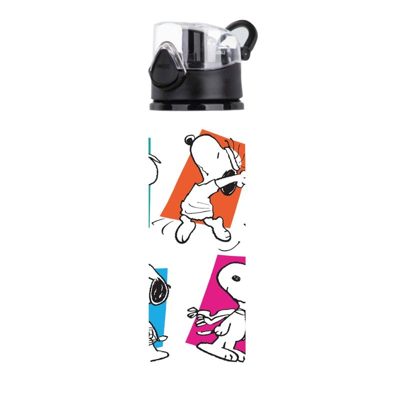 BOLSO CON BOTELLA DE AGUA DISEÑO SNOOPY LENTES COOL -1