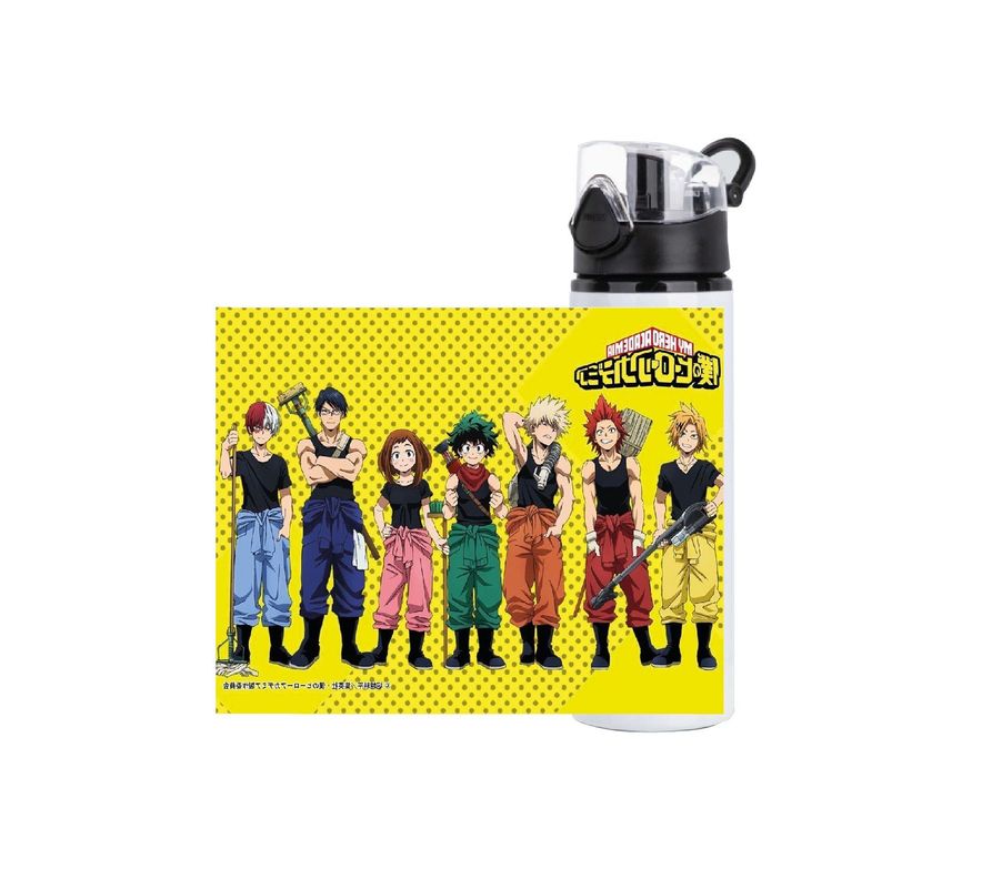 BOTELLA ALUMINIO 700 ML MY HERO ACADEMY ANIME JAPÓN-1