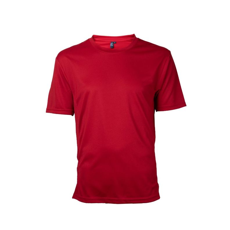 Polera Dry-Fit Cuello Polo Rojo-0