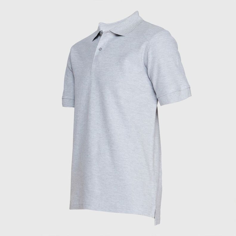 Polera Pique Hombre 80/20 M/C Gris oscuro-2