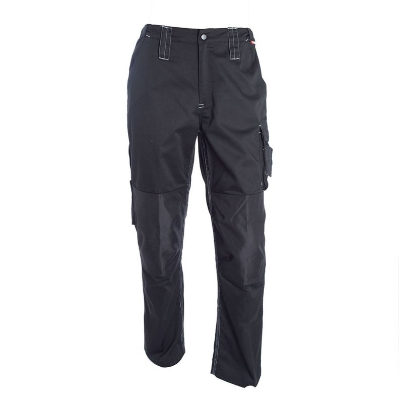 Pantalón Cargo Con Refuerzo Hombre T/C 80/20 Negro-0