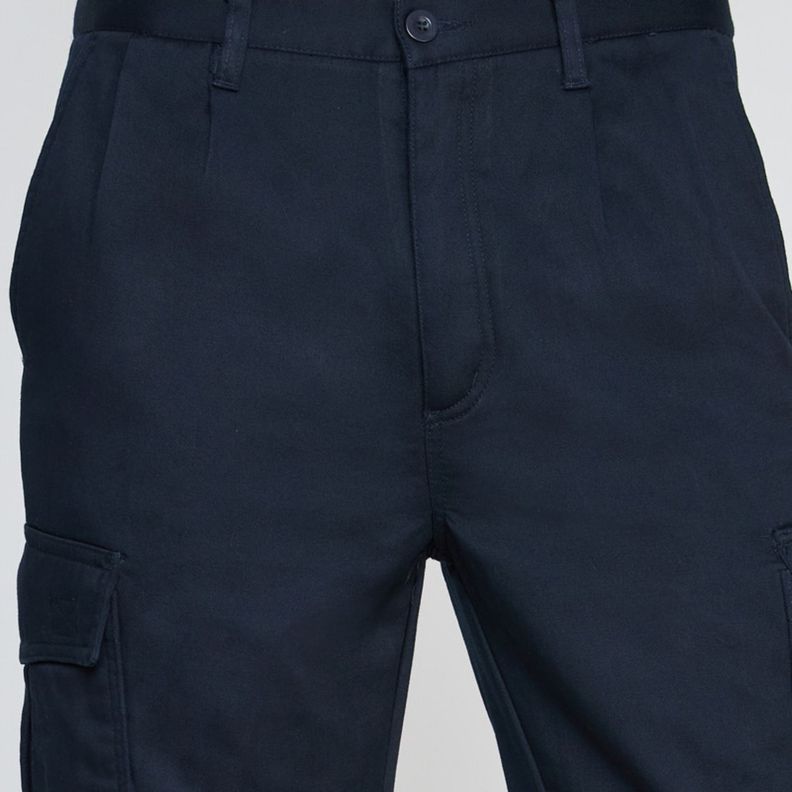 Pantalón Cargo Forro Polar Hombre Azul marino-3