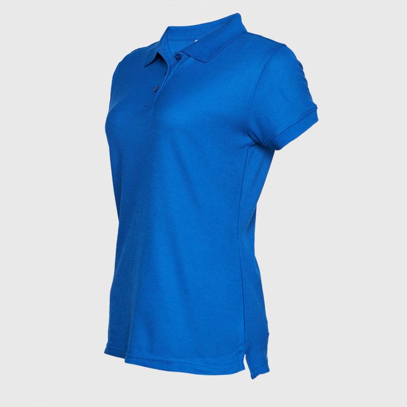Polera Pique Tc Mc Mujer Azul-2