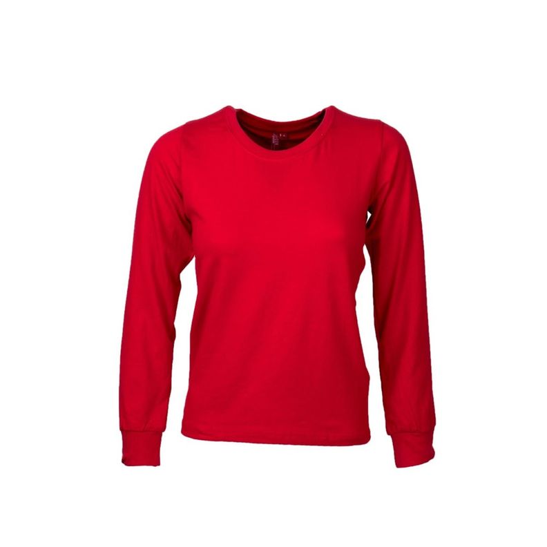 Polera Polo Spandex M/L Mujer Rojo-0