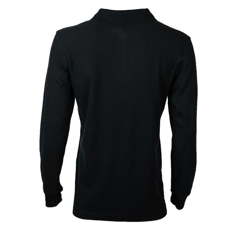 Polera Pique Hombre 80/20 M/L Negro-1