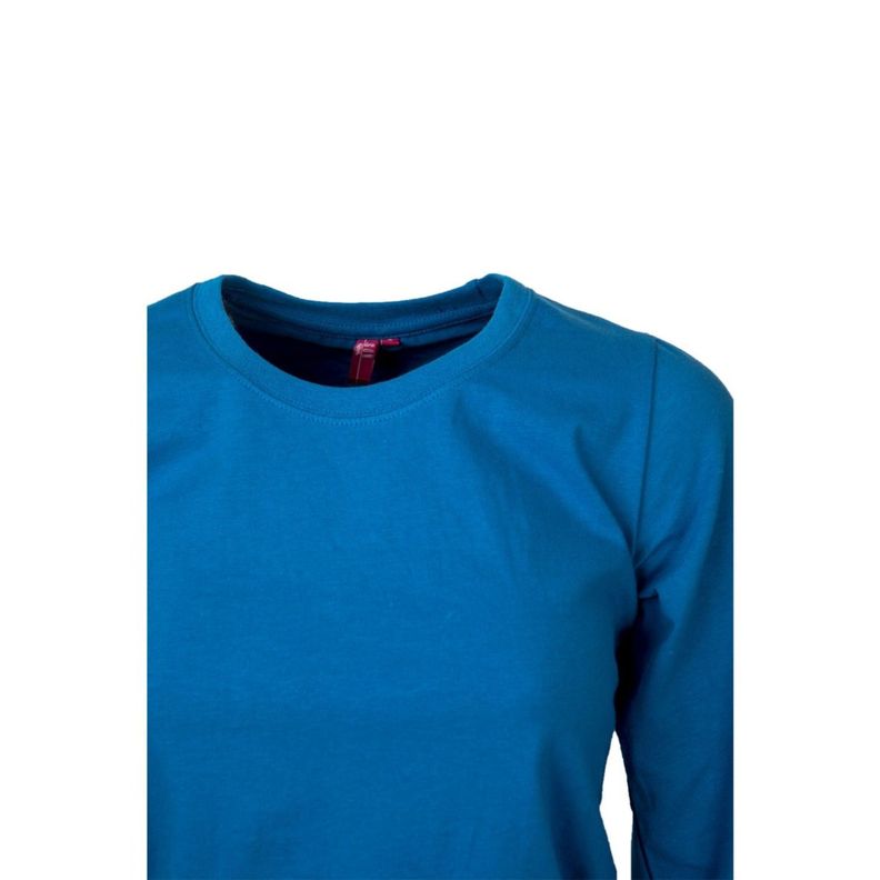 Polera Polo Spandex M/L Mujer Azul-1
