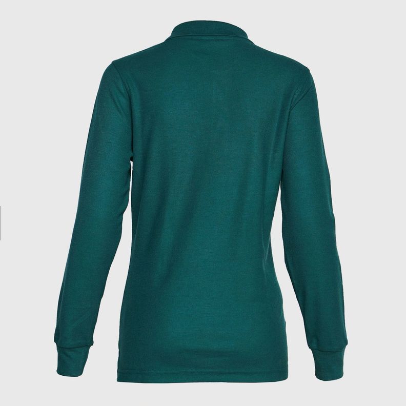 Polera Pique Tc Ml Mujer Verde petróleo-2