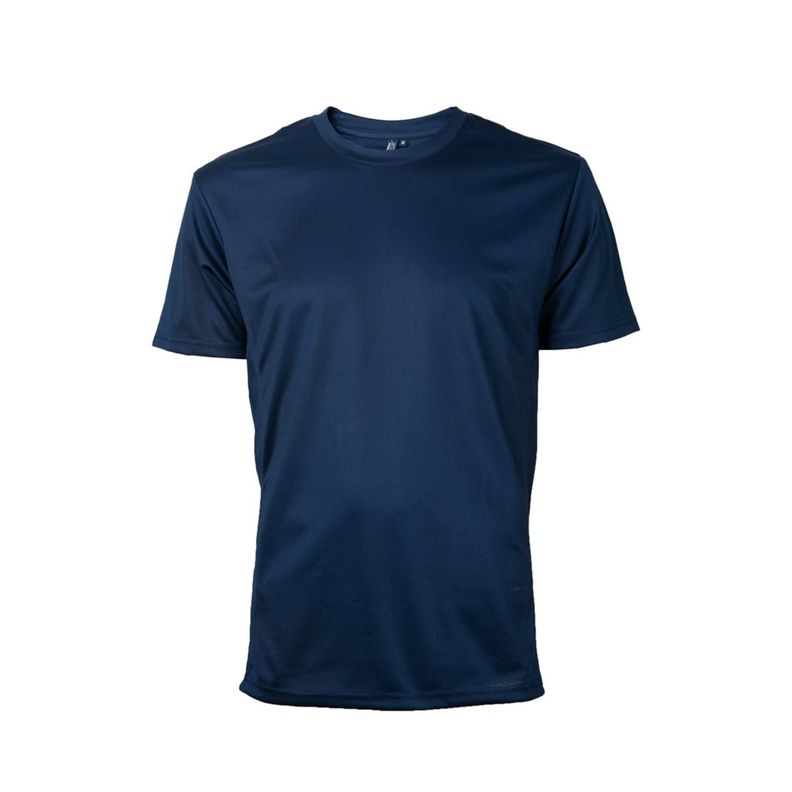 Polera Dry-Fit Cuello Polo Azul marino-0