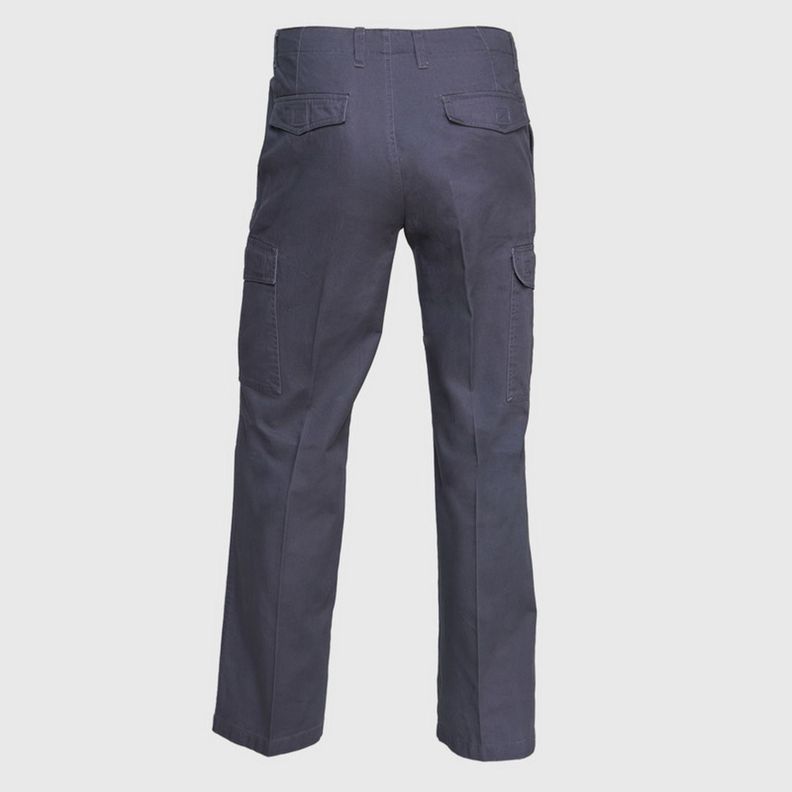 Pantalón Cargo Gabardina Hombre Gris oscuro-3