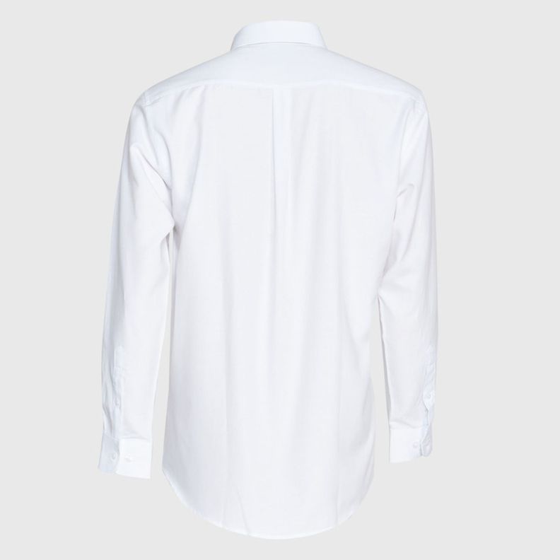 Camisa Oxford B/Pegado M/L Blanco-2