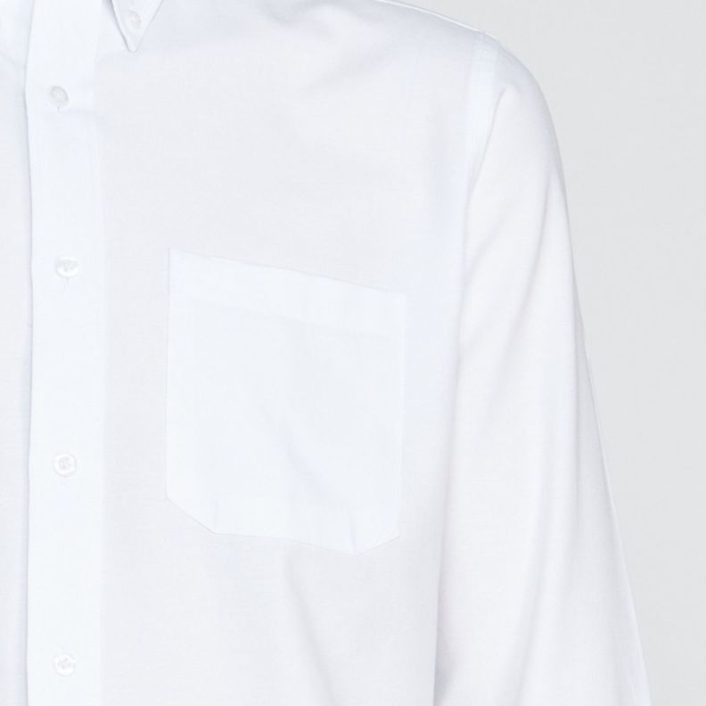 Camisa Oxford B/Pegado M/L Blanco-4