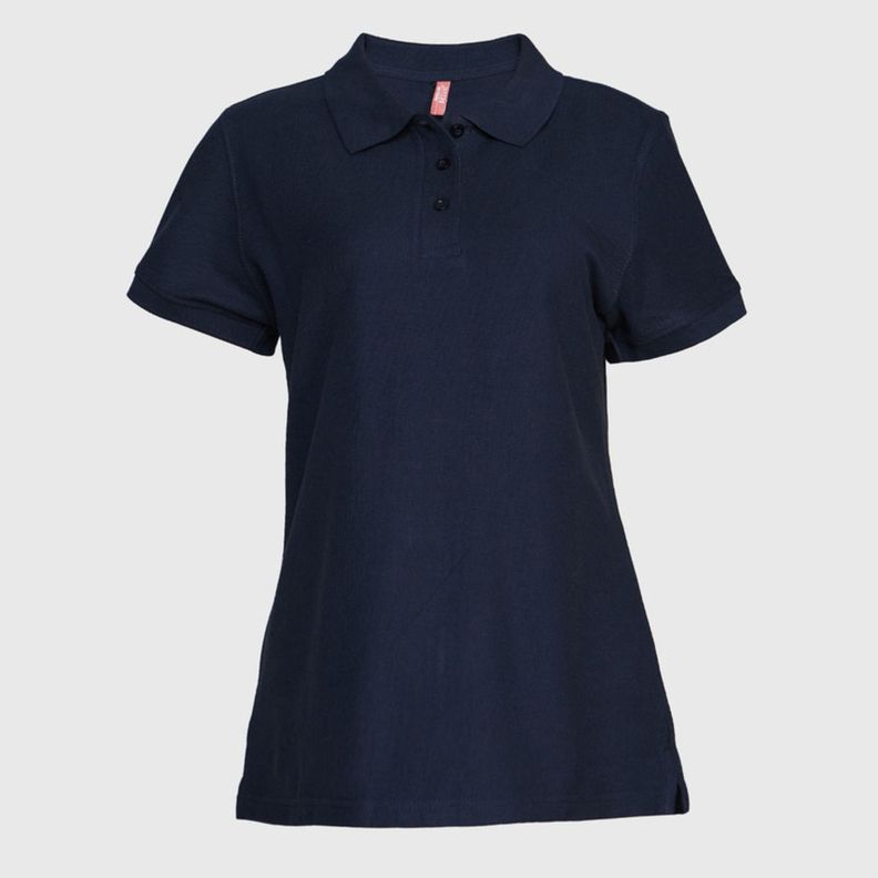 Polera Pique Mujer 80/20 M/C Azul marino-1