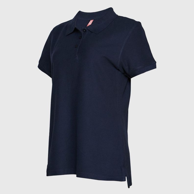 Polera Pique Mujer 80/20 M/C Azul marino-2