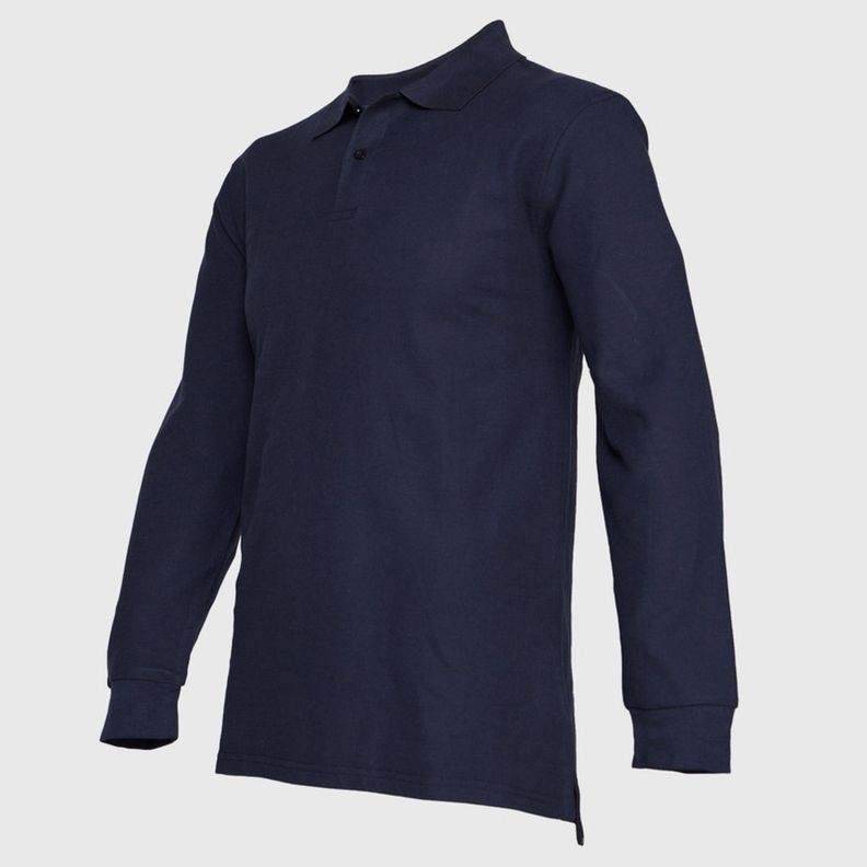 Polera Pique Hombre 80/20 M/L Azul marino-1