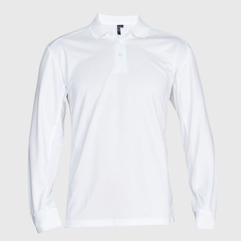 Polera Dry Fit Hombre M/L Blanco-1