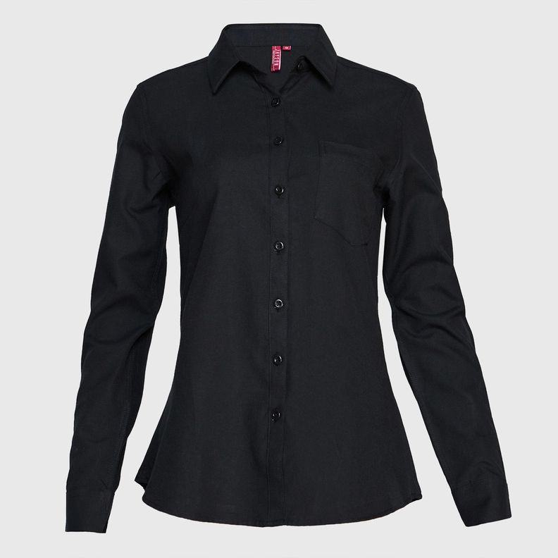Blusa Oxford B/Pegado Guardia M/L Negro-0