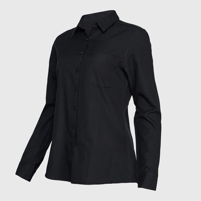 Blusa Oxford B/Pegado Guardia M/L Negro-1