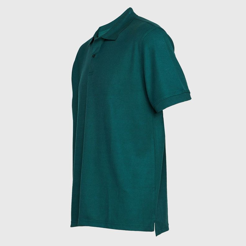 Polera Pique Tc Mc Hombre Verde petróleo-1