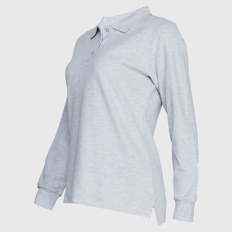 Polera Pique Mujer 80/20 M/L Gris oscuro-2