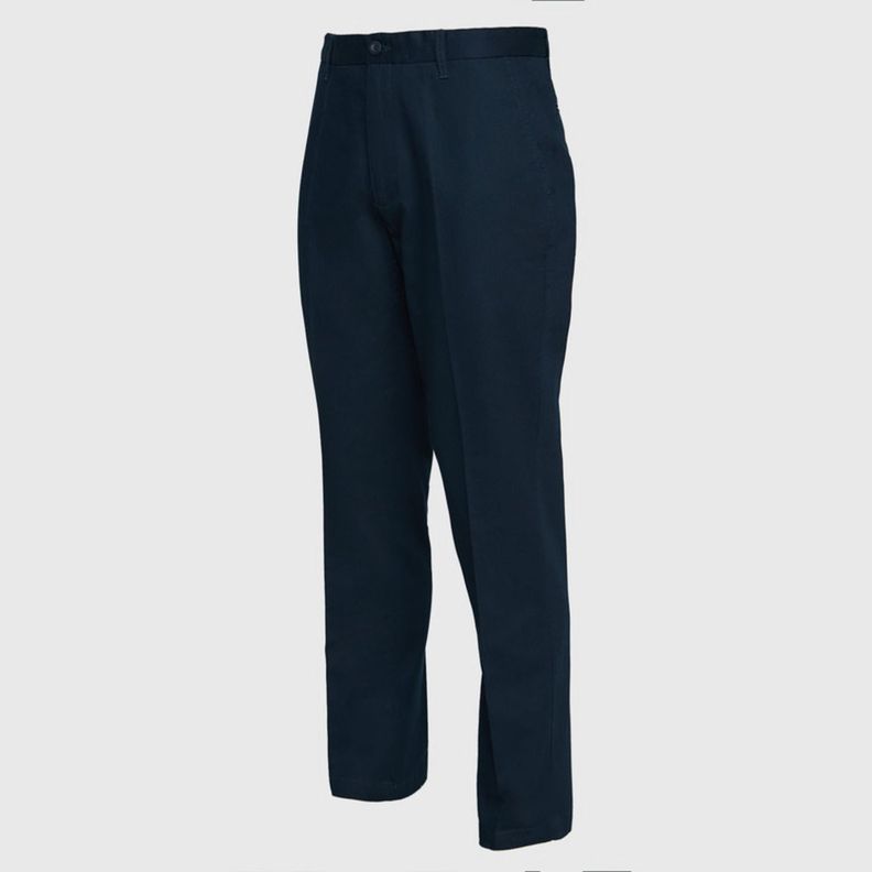 Pantalón Gabardina Hombre S/Pinzas Azul marino-1