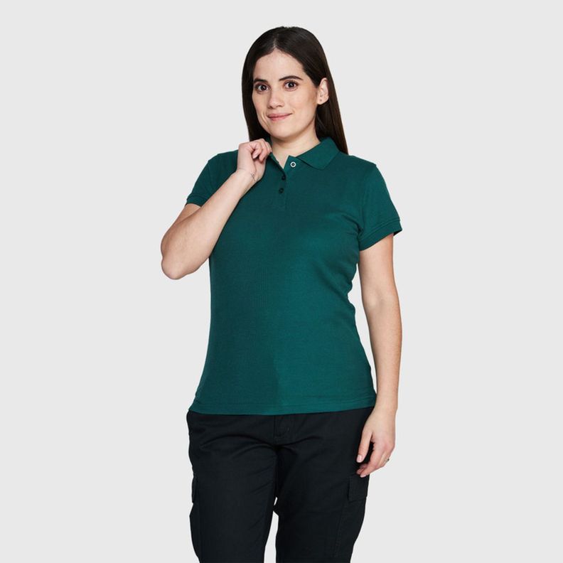 Polera Pique Tc Mc Mujer Verde musgo-0