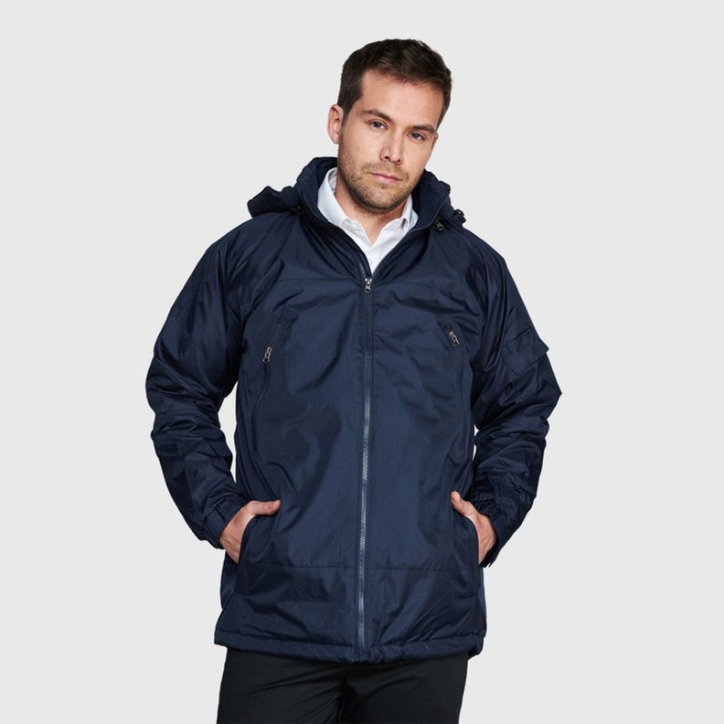 Parka Basica Hombre Azul marino-0