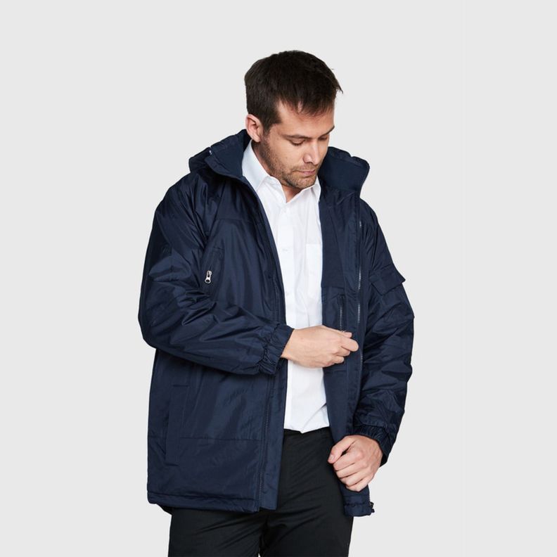 Parka Basica Hombre Azul marino-1