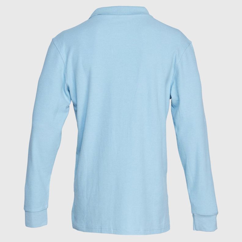 Polera Pique Hombre 80/20 M/L Celeste-2