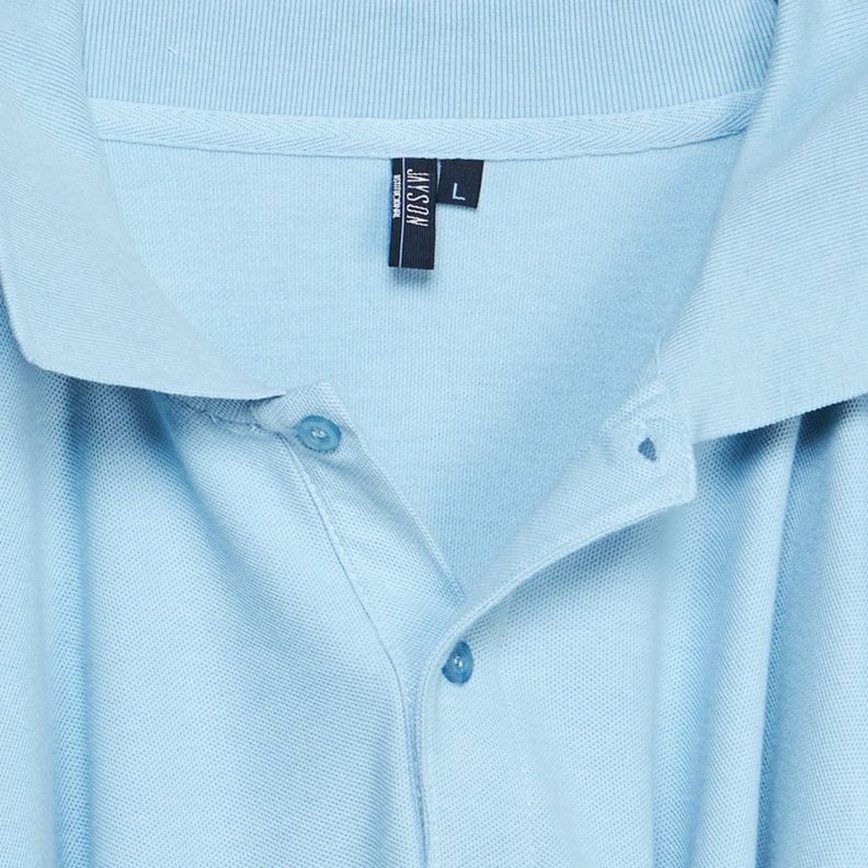 Polera Pique Hombre 80/20 M/L Celeste-3