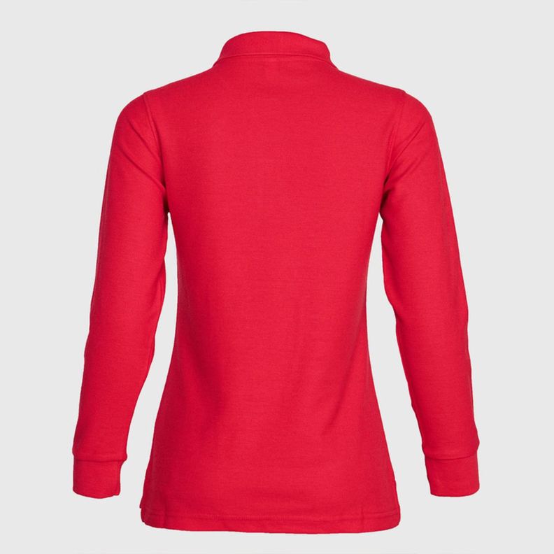 Polera Pique Tc Ml Mujer Rojo-3
