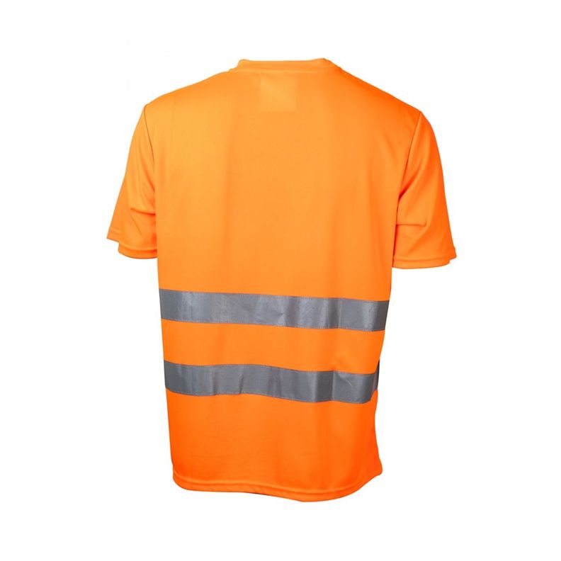 Polera Alta Visibilidad MC Cuello Polo Naranja-1
