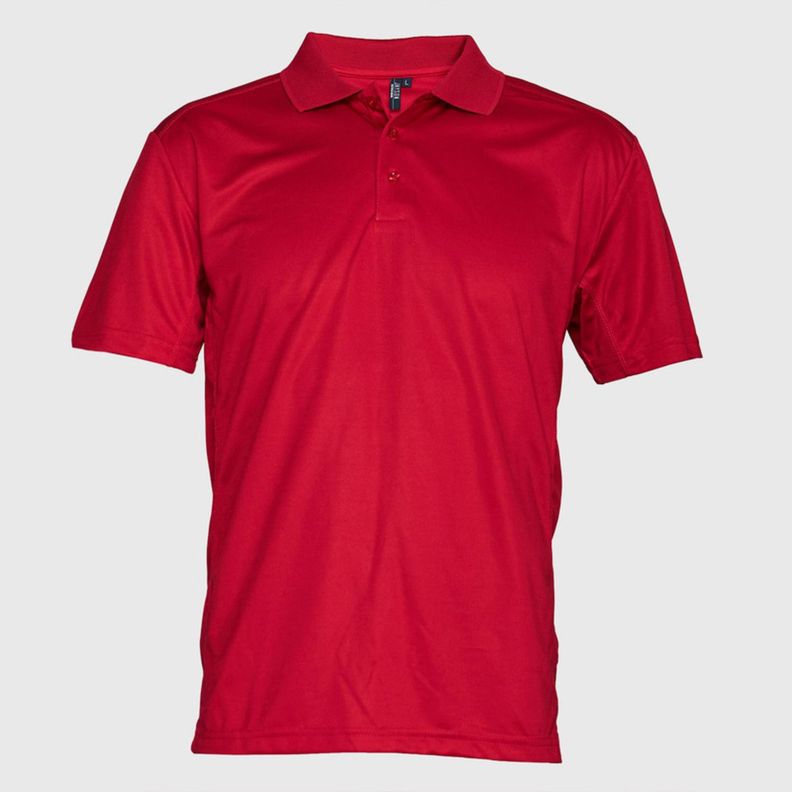 Polera Dry Fit Hombre M/C Rojo-1