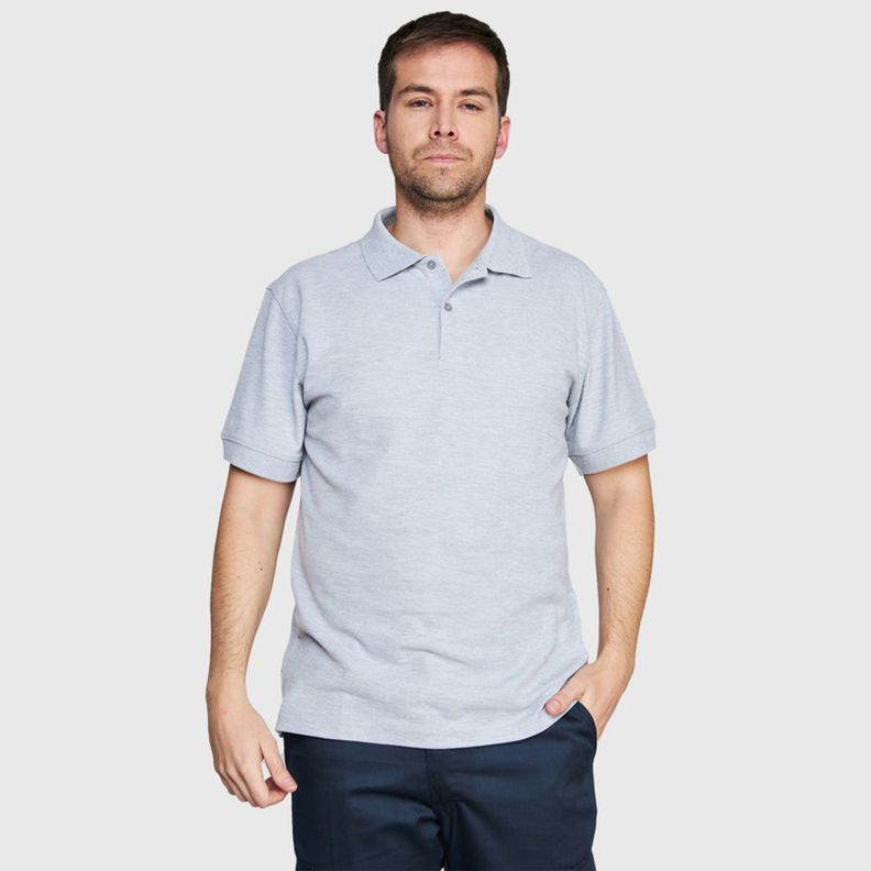 Polera Pique Tc Mc Hombre Gris oscuro-0