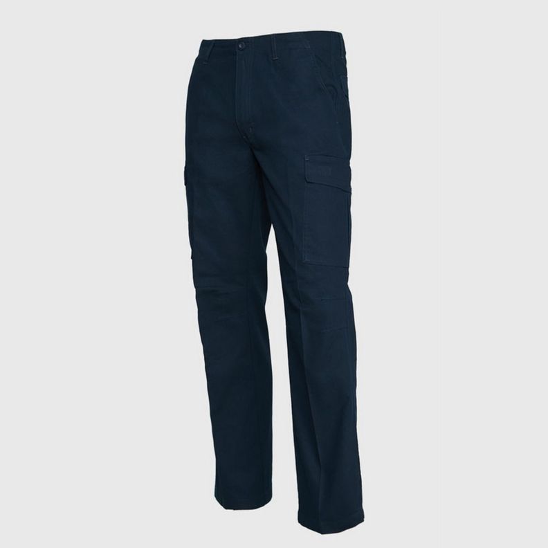 Pantalón Cargo Gabardina Hombre Azul marino-2