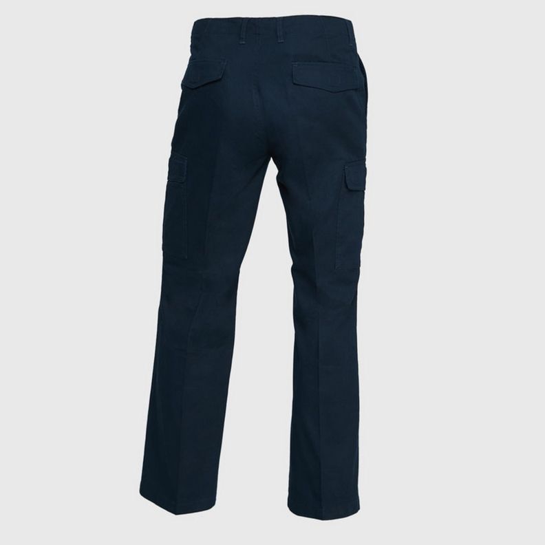 Pantalón Cargo Gabardina Hombre Azul marino-3