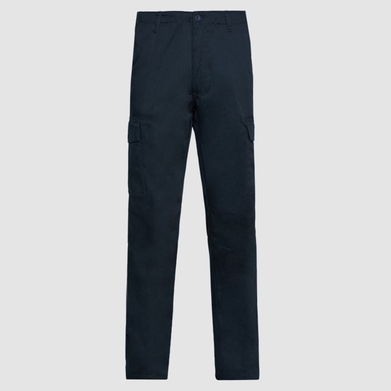 Pantalón Cargo Gabardina T/C Hombre Azul marino-0