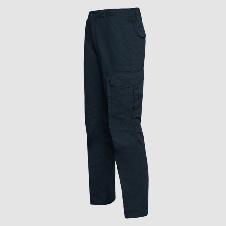 Pantalón Cargo Gabardina T/C Hombre Azul marino-1