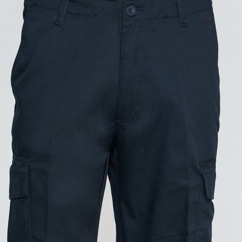 Pantalón Cargo Gabardina T/C Hombre Azul marino-3