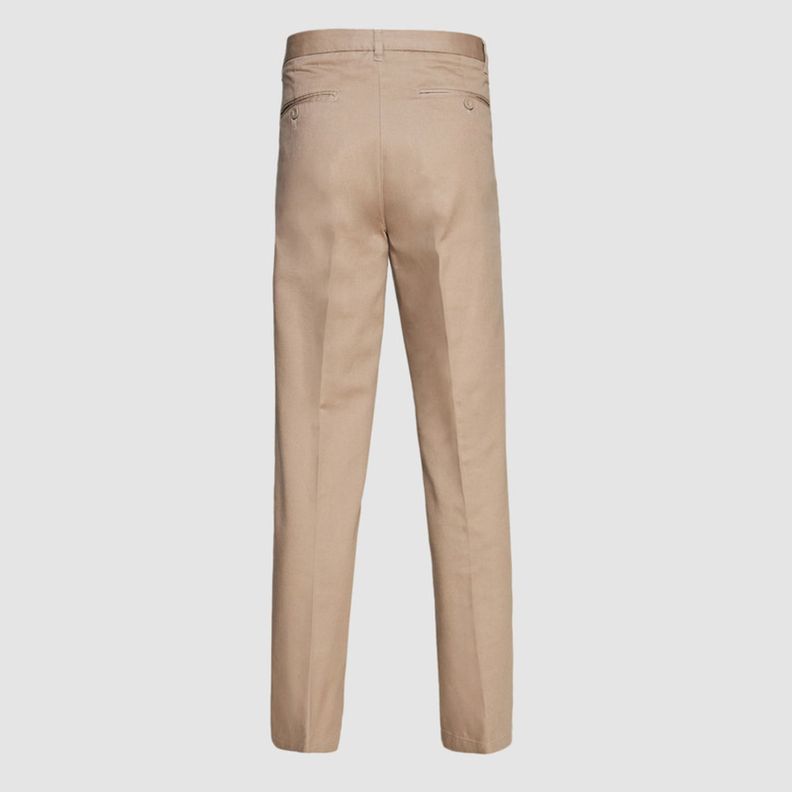 Pantalón Gabardina 100% Algodón C/Pinzas Hombre-2