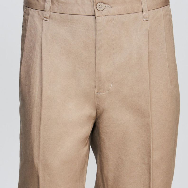 Pantalón Gabardina 100% Algodón C/Pinzas Hombre-3