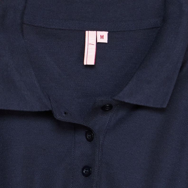 Polera Pique Tc Ml Mujer Azul marino-4