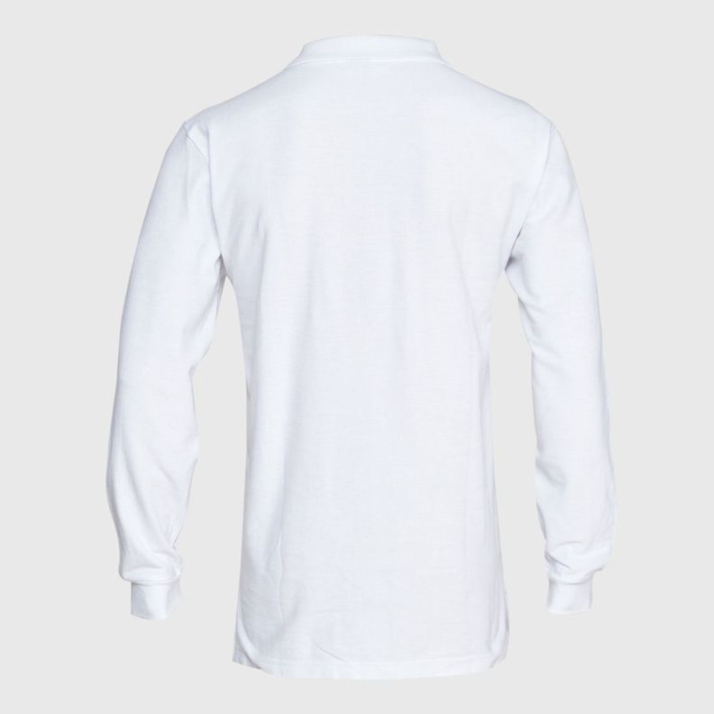 Polera Pique Hombre 80/20 M/L Blanco-3