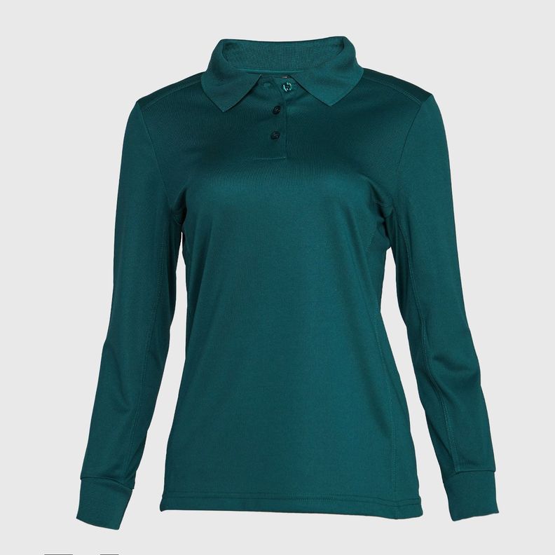 Polera Dry Fit Mujer M/L Verde petróleo-0