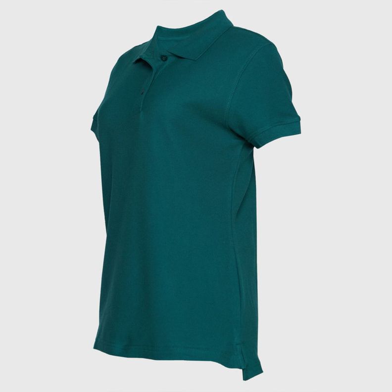 Polera Pique Mujer 80/20 M/C Verde musgo-2