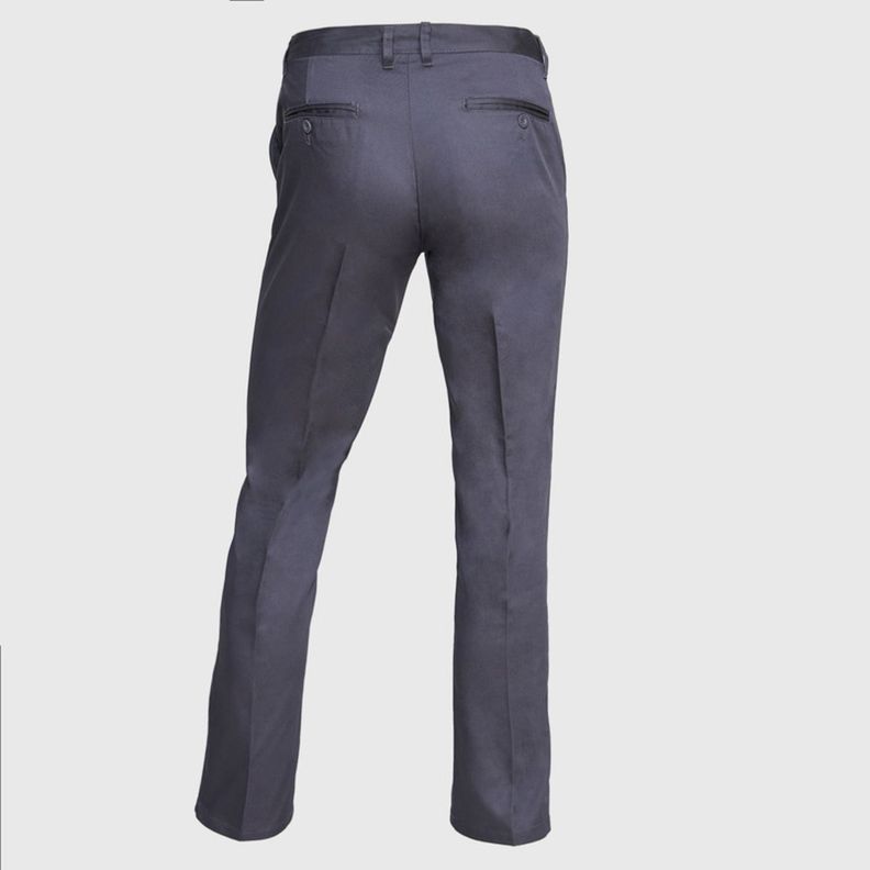 Pantalón Gabardina T/C Hombre Gris oscuro-2
