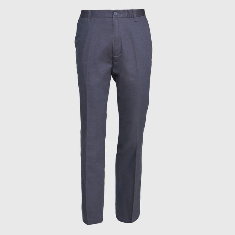 Pantalón Gabardina Hombre S/Pinzas Gris oscuro-1