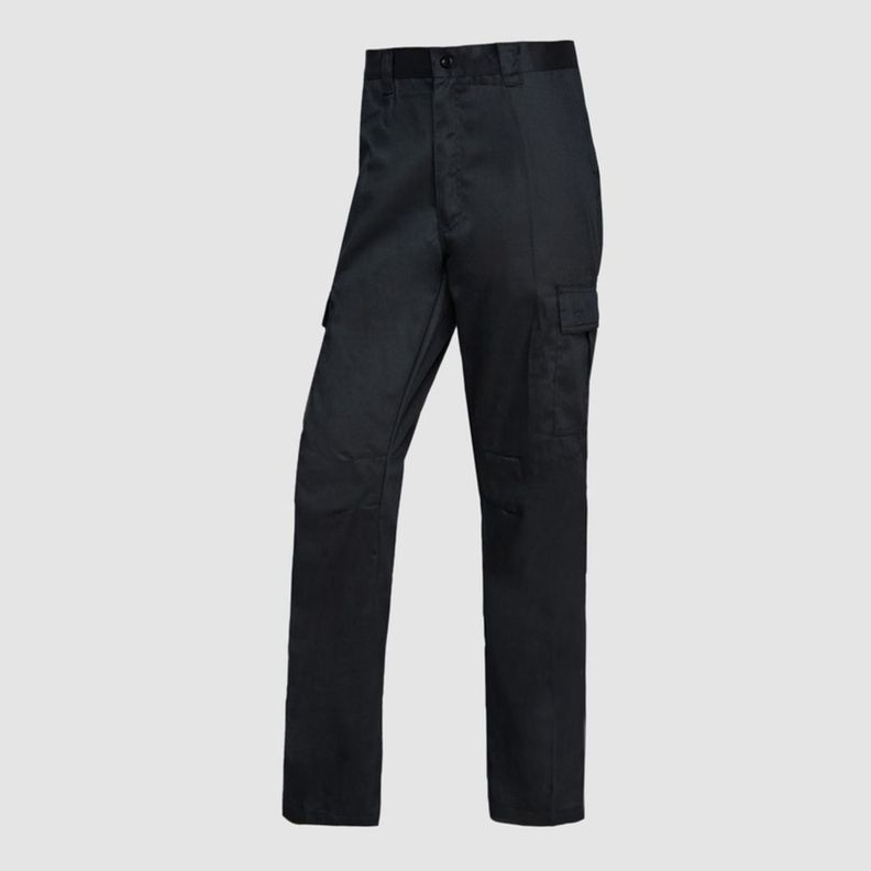 Pantalón Cargo Gababardina Cintura Elasticada Negro-2
