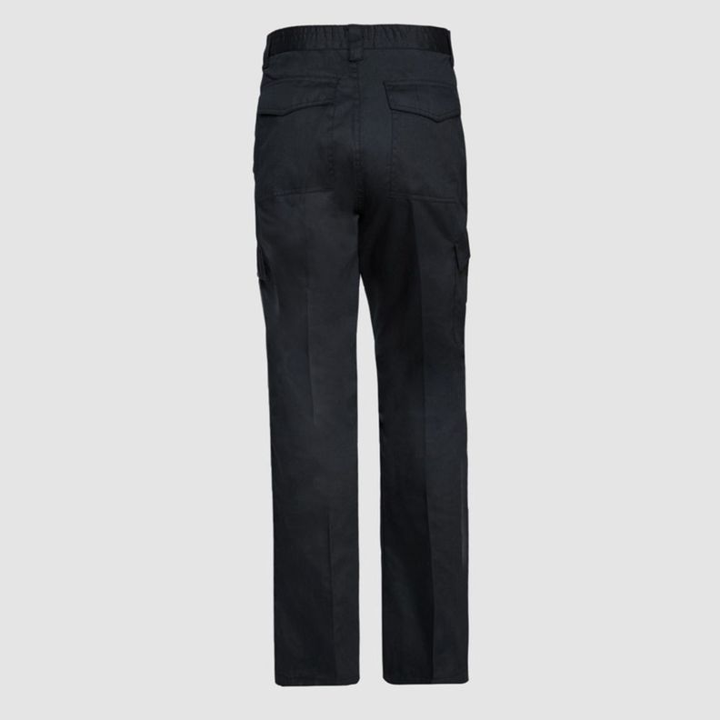 Pantalón Cargo Gababardina Cintura Elasticada Negro-3