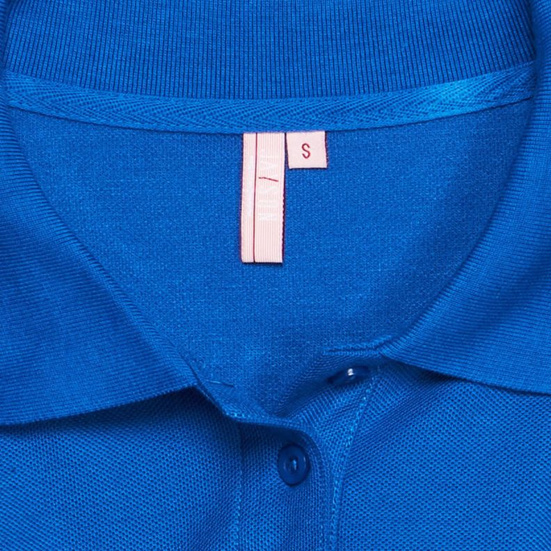 Polera Pique Tc Ml Mujer Azul-4