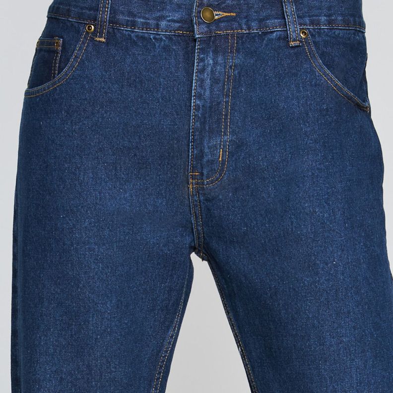 Jeans Tradicional Hombre Azul-4